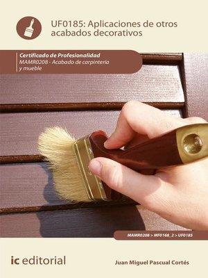 cover image of Aplicación de otros acabados decorativos. MAMR0208
